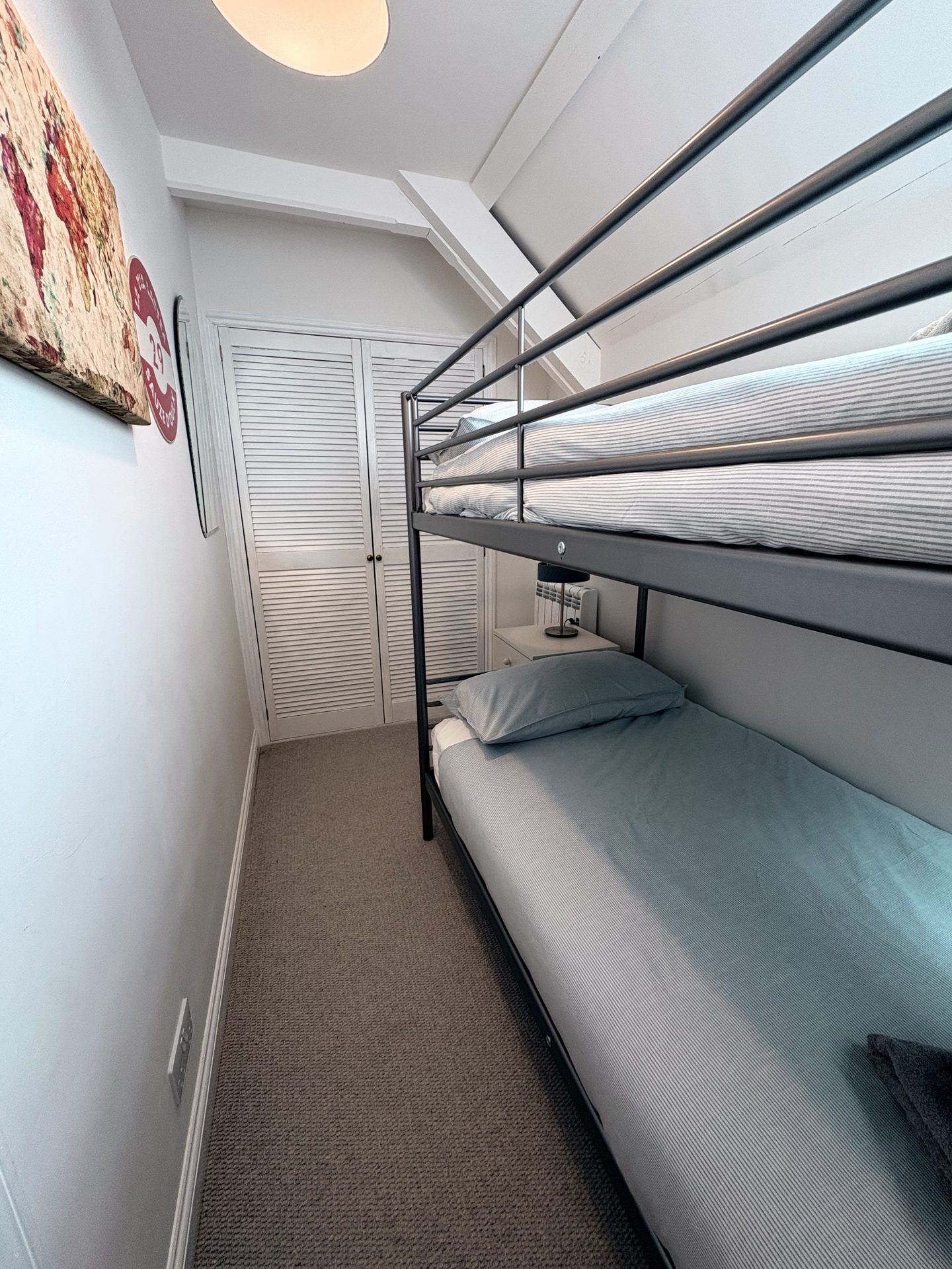 Third bedroom with twin bunk beds